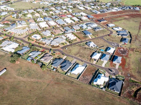 Kilalah Park Estate Aerial View — Consulting Engineers in Toowoomba, QLD